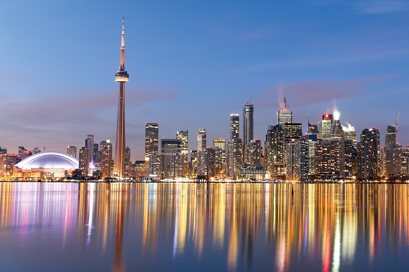 A view of downtown Toronto's city skyline
